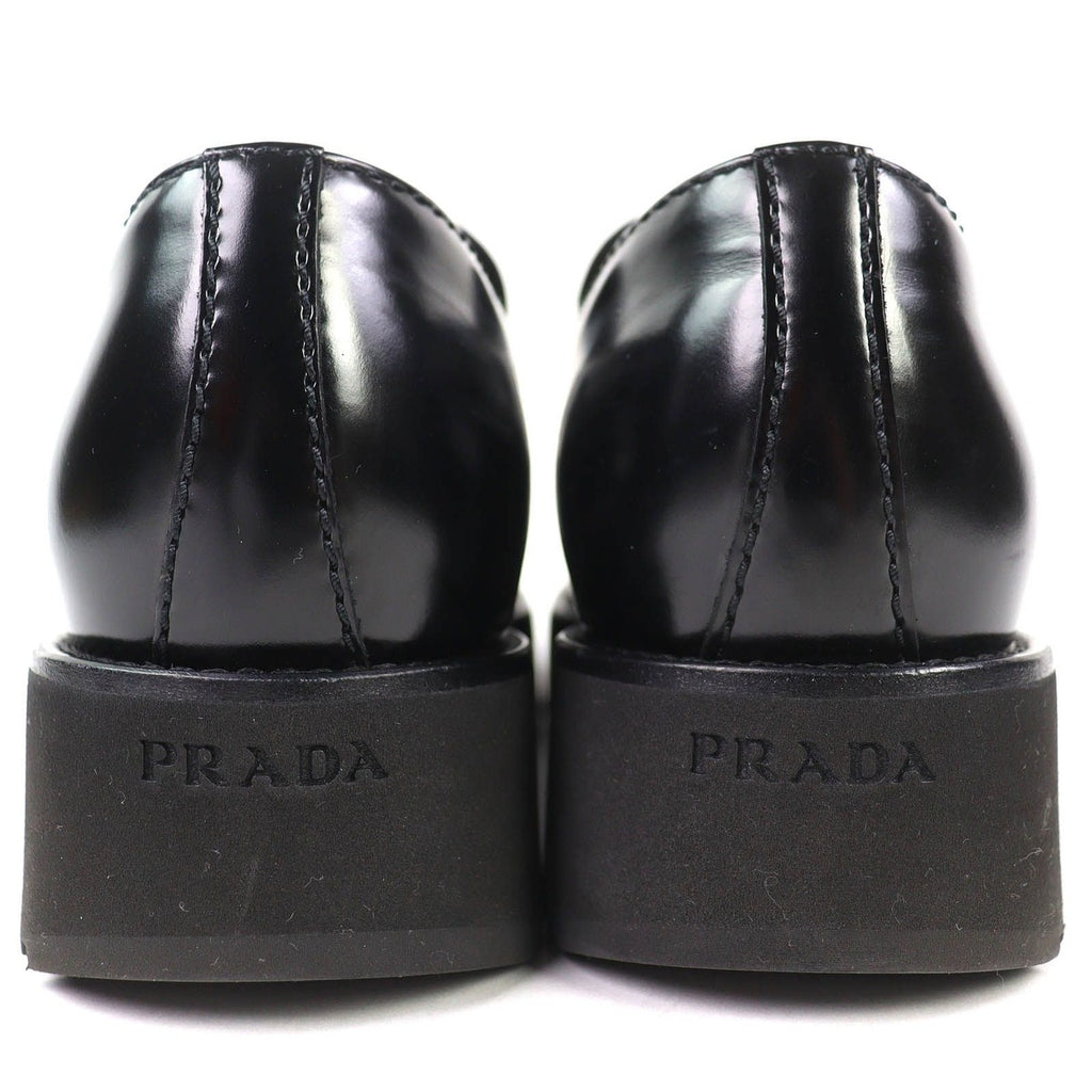 Prada Brushed Leather Loafers Shoes Thick — view 5