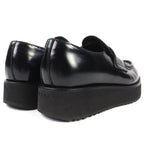 Prada Brushed Leather Loafers Shoes Thick — view 6
