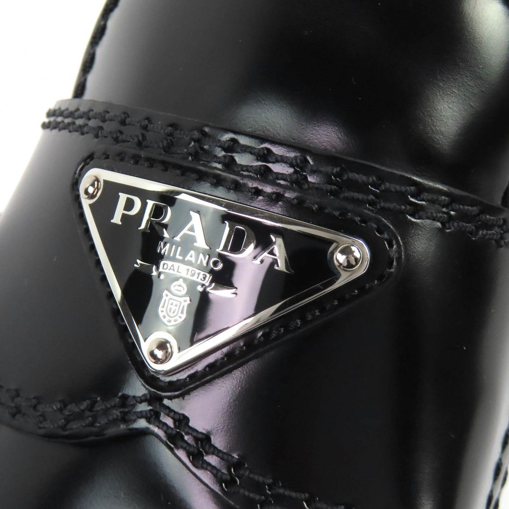Prada Brushed Leather Loafers Shoes Thick — view 8