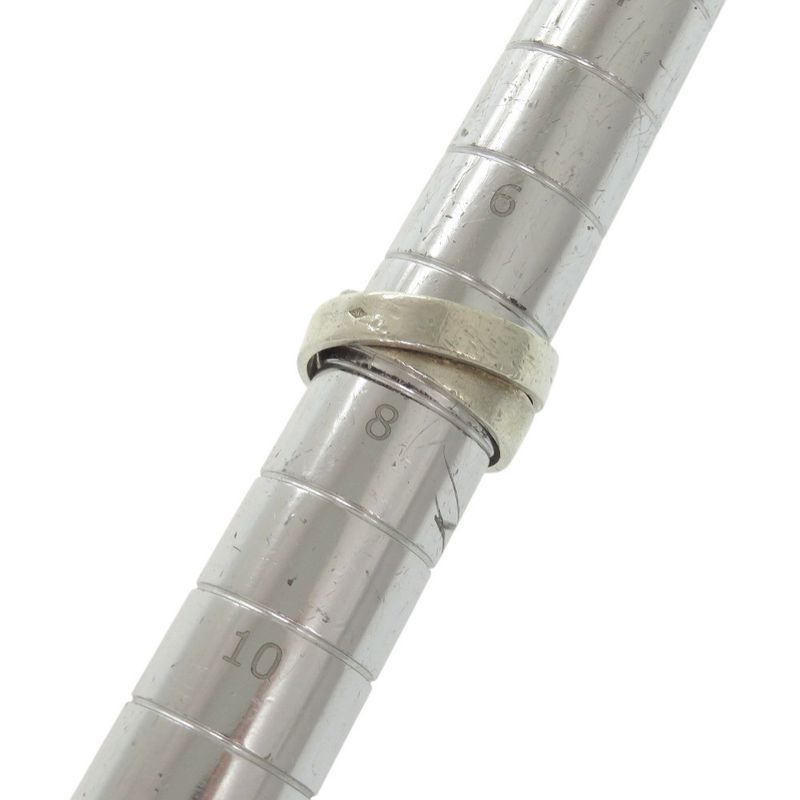 Hermes Double True 48 Size 8 Silver 925 18K Gold Ring 0222 — view 7