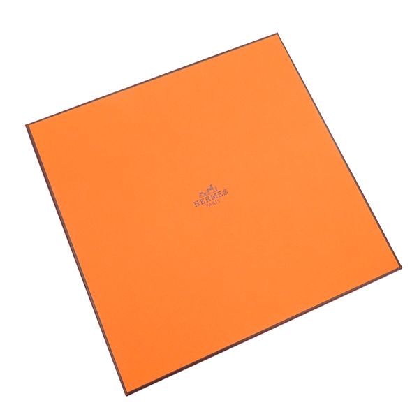Hermes Scarf Carre 90 Silk Orange Blue and Multicolor — view 5