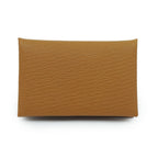 Hermes Calvi Duo Coin Case Manufactured in Leather Beige