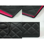 Chanel Coco Mark Cambon Line Long Wallet Leather Black — view 6