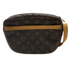 Louis Vuitton Monogram Johnfille Brown Gold Leather Shoulder Bag — view 2