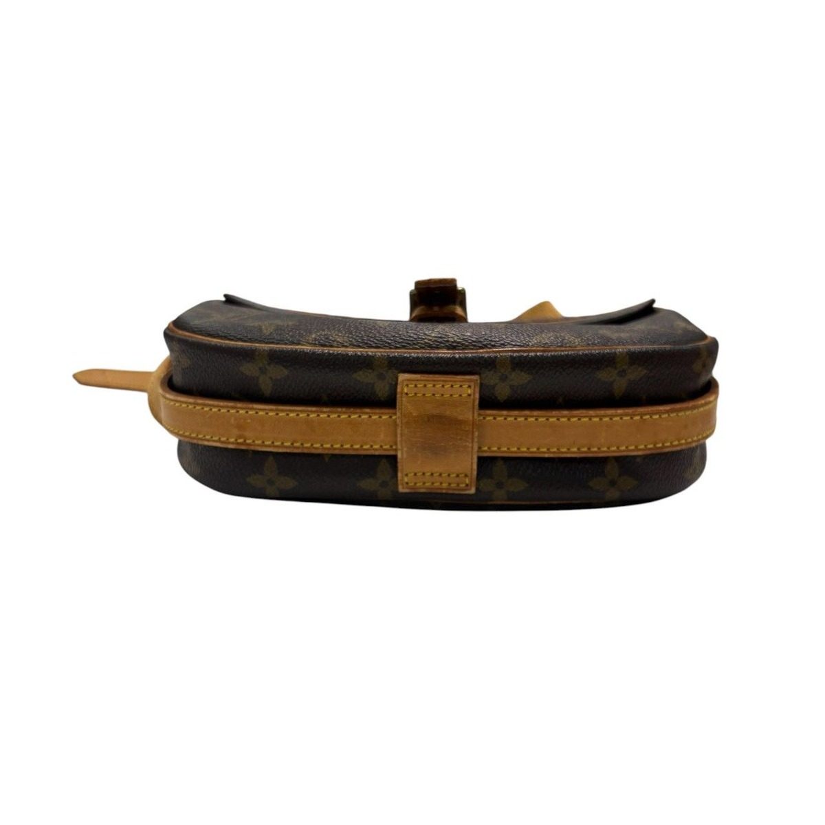 Louis Vuitton Monogram Johnfille Brown Gold Leather Shoulder Bag — view 4