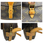 Louis Vuitton Monogram Johnfille Brown Gold Leather Shoulder Bag — view 7