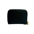 Prada Logo Saffiano Leather Round Zip Coin Case — view 2