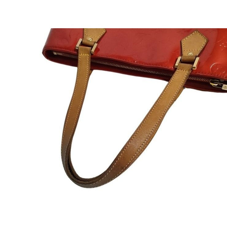Louis Vuitton Handbag Houston Rouge Monogram Vernis Tote — view 3