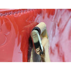 Louis Vuitton Handbag Houston Rouge Monogram Vernis Tote — view 5