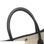 Hermes Garden Party PM Natural Black Silver Toile Buffalo Tote Bag — view 4