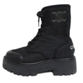 Celine Balkis Lace Up Boots Size 38 Black Nylon Leather Shoes