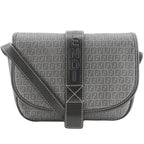 Fendi Zucchino Pochette Gray Shoulder Bag