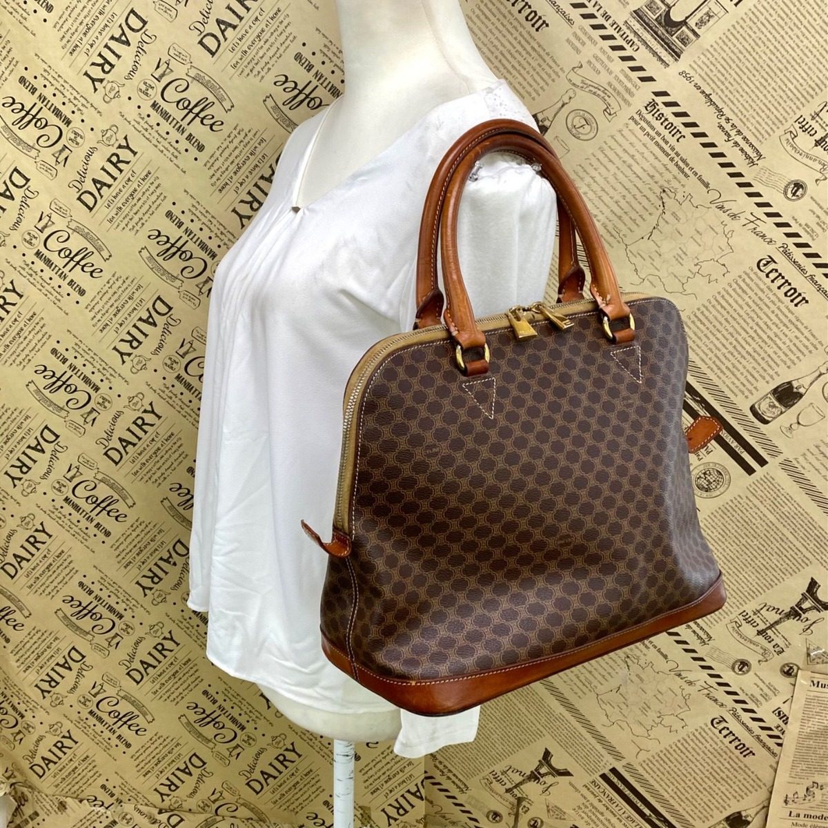 Celine Tote Macadam Mini Boston Travel Formal Business — view 3