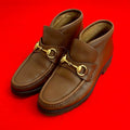 Gucci Horsebit Hardware Leather Short Boots Shoes 36 1 2 Size