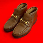 Gucci Horsebit Hardware Leather Short Boots Shoes 36 1 2 Size