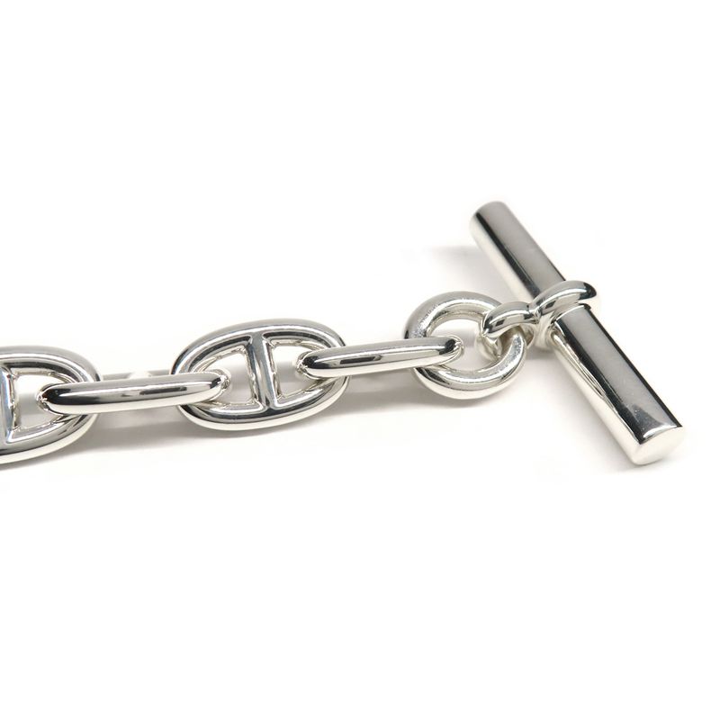 Hermes Bracelet Chaine D'ancre MM 13 Frames Links AG 925 Silver — view 6