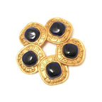 Chanel Vintage Brooch Gripore 26 Navy And Gold — view 2