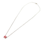 Hermes Pop Ash Mini H Rose Tropic Silver Necklace Accessories 1537 — view 4