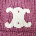 Celine Triomphe Knit Cap Hat — view 4