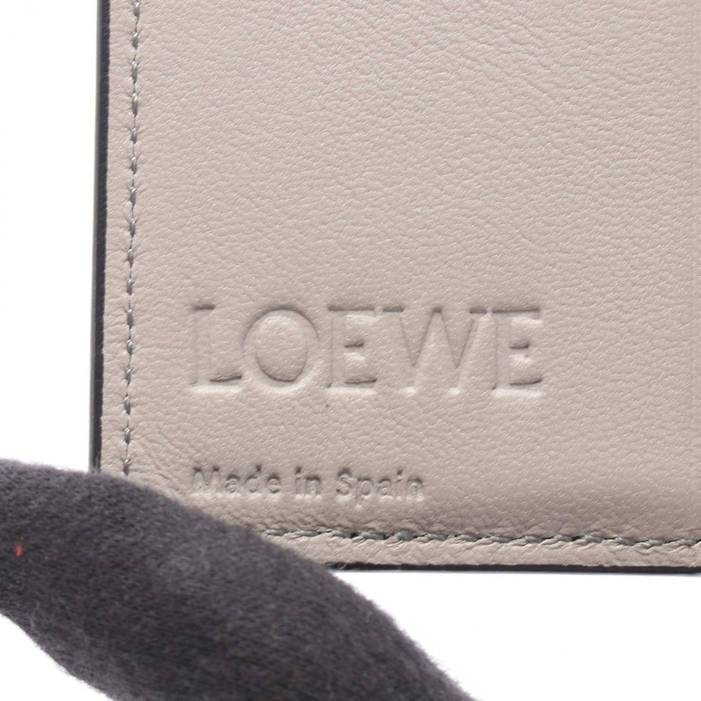 Loewe Bifold Wallet Compact Zip Khaki Beige Leather Anagram Green. Khaki. Gray — view 5