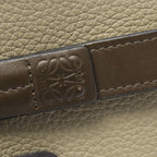 Loewe Bifold Wallet Compact Zip Khaki Beige Leather Anagram Green. Khaki. Gray — view 9