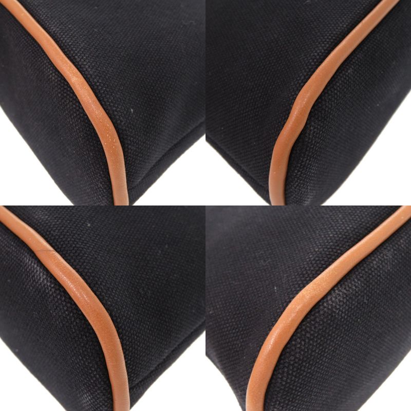 Hermes Bolide Pouch 20 PM Canvas Black Bag 0506 — view 4