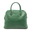 Hermes Bolide 35 Green Epsom Gold Hand Ba Handbag