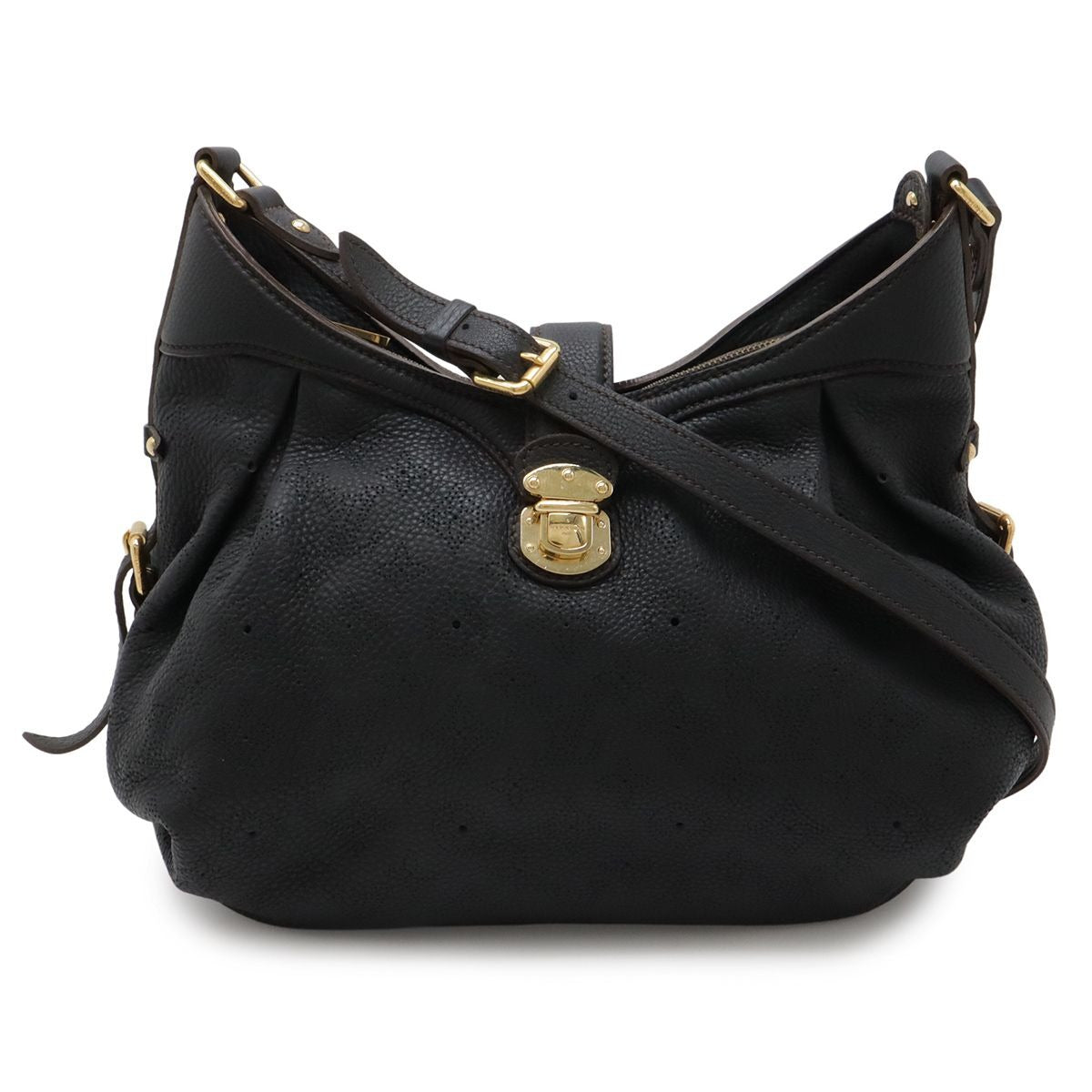 Louis Vuitton Monogram Mahina XS Shoulder Bag Leather Noir Black