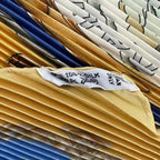 Hermes Pleated Scarf Silk Railing Ship Handrail Yellow — view 7