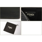 Fendi Wallet Fold Billfold 7 M0169 Vocabulary Strawberry Black — view 5