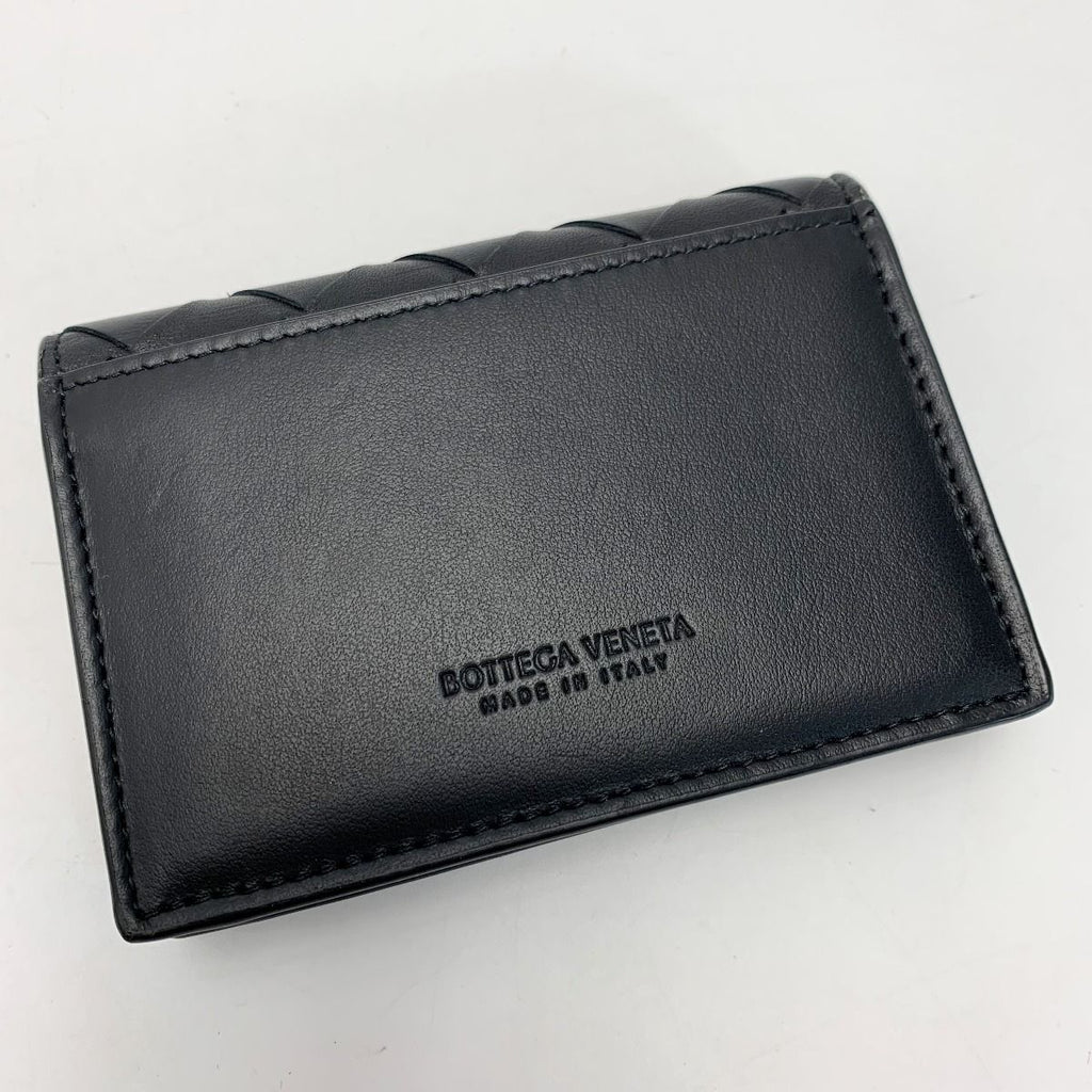 Bottega Veneta Calf Black Card Case Business Holder — view 3