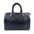 Louis Vuitton Speedy 25 Epi Noir Leather Black Handbag Gold