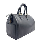 Louis Vuitton Speedy 25 Epi Noir Leather Black Handbag Gold — view 2