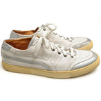 Hermes Shoes Sneakers Low Cut Men Leather White — view 2