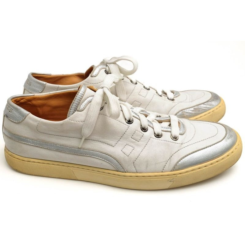 Hermes Shoes Sneakers Low Cut Men Leather White — view 2