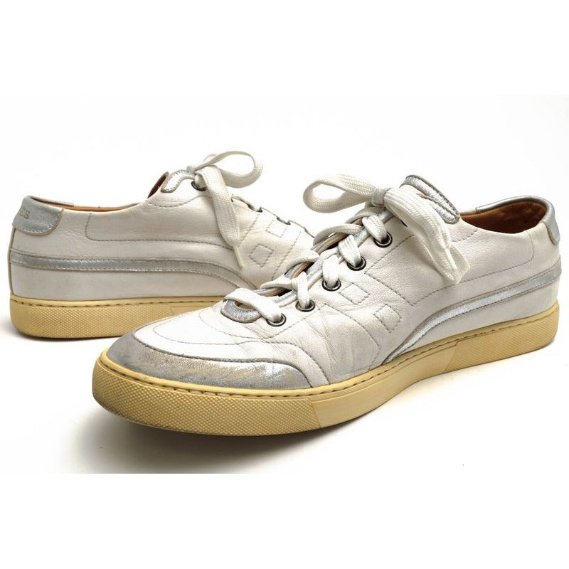 Hermes Shoes Sneakers Low Cut Men Leather White — view 3