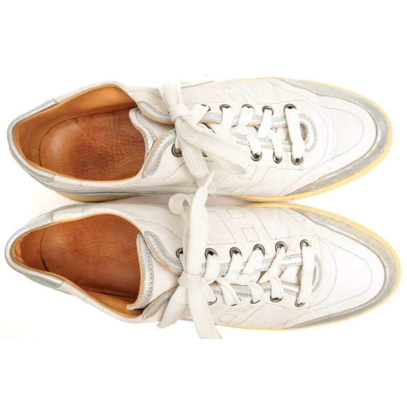 Hermes Shoes Sneakers Low Cut Men Leather White — view 5