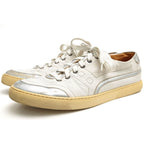 Hermes Shoes Sneakers Low Cut Men Leather White