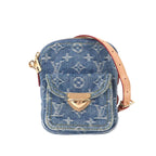 Louis Vuitton LV Remix Pochette Fairfax Shoulder Bag Monogram Denim Blue