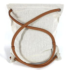 Hermes Backpack Aline MM Toile Chevron Beige — view 2