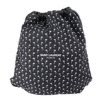 Saint Laurent Paris Backpack Daypack Hpq4 E 1070 Canvas Lambskin Black