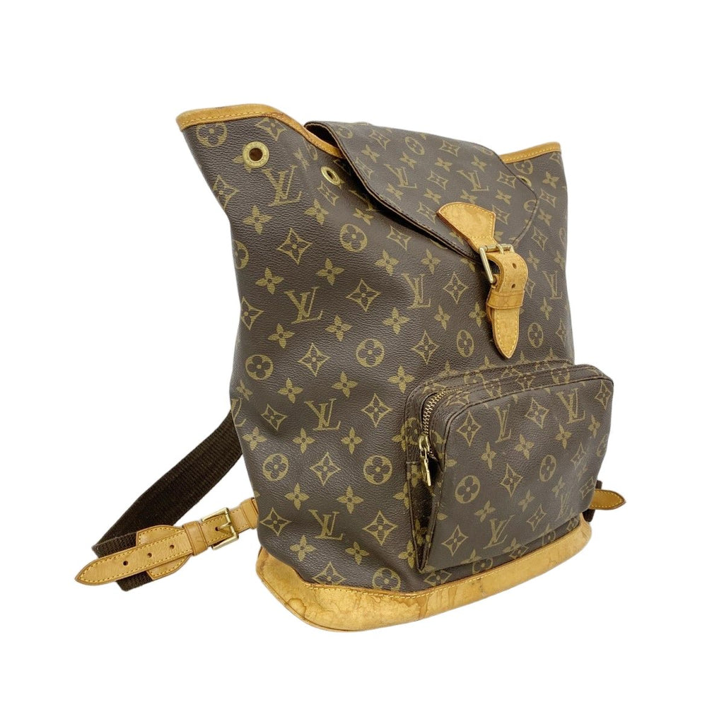 Louis Vuitton Backpack Monogram Montsouris GM Brown — view 2