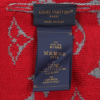 Louis Vuitton LV Rabbit Monogram Wool Hat Knit Cap Gray Red — view 9