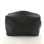 Celine Black Macadam Triomphe Leather Second Pouch Case Brown — view 2