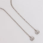 Gucci Headband GG Metal and Rhinestone Silver — view 3
