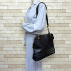 Chanel CC Logo Tote Caviar Leather Black — view 2
