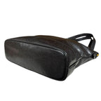 Chanel CC Logo Tote Caviar Leather Black — view 6