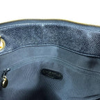 Chanel CC Logo Tote Caviar Leather Black — view 8