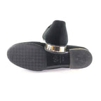 Chanel 23K Velour CC Logo Almond Toe Loafers Flat Shoes Black 36.5 — view 6