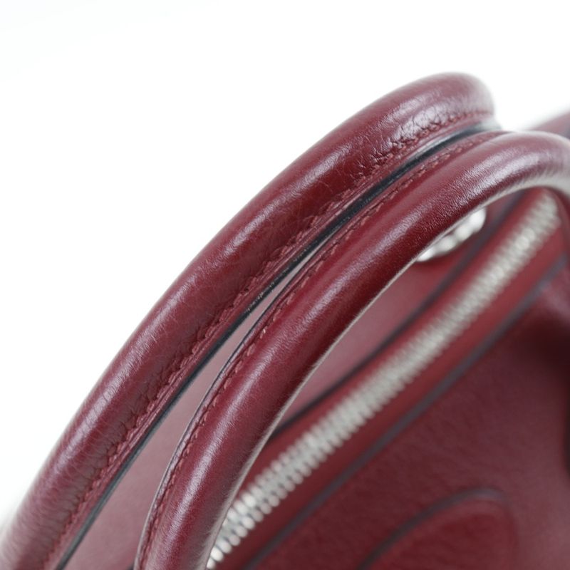 Hermes Bolide 31 ck K1 Taurillon Clemence Rouge Grenat Handbag — view 6